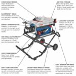 Bosch 10in Jobsite Table Saw with Gravity-Rise Wheeled Stand - Image 2