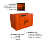 Crescent RAILWORKS Double Door Steel Security Panel Lockable Storage - Image 2