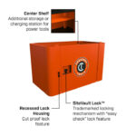Crescent RAILWORKS Single Door Steel Security Panel Lockable Storage - Image 2
