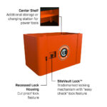 Crescent RAILWORKS Utility Cart with 8 Inch Casters and Lockable Security Panel - Image 3