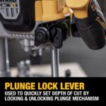 DEWALT 20V MAX XR 2-1/4 Peak HP Plunge Router (Bare Tool) - Image 6