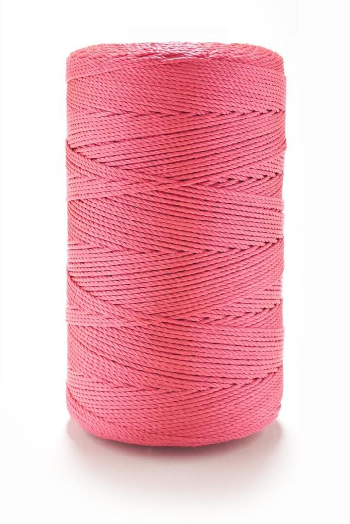 erin-rope-braided-pink-nylon-seine-twine-18-x-250-bstp0250 Erin Rope Braided Pink Nylon Seine Twine #18 x 250' - Image 1