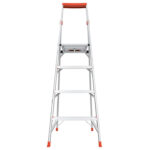 Little Giant Safety Flip-N-Lite Model 6 Aluminum 300 lb Type-1A Step Ladder - Image 3