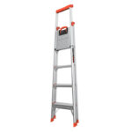 Little Giant Safety Flip-N-Lite Model 6 Aluminum 300 lb Type-1A Step Ladder - Image 4