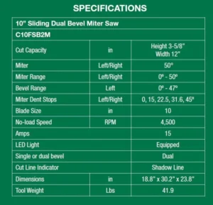 Metabo HPT 10 Inch Sliding Dual Bevel Miter Saw - Image 3