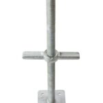 Metaltech 24-in Galvanized Leveling Jack with Plate (Solid)