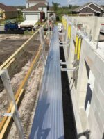 Wall Walker Hanging Scaffold 6' with Guard-rail Posts - Image 2