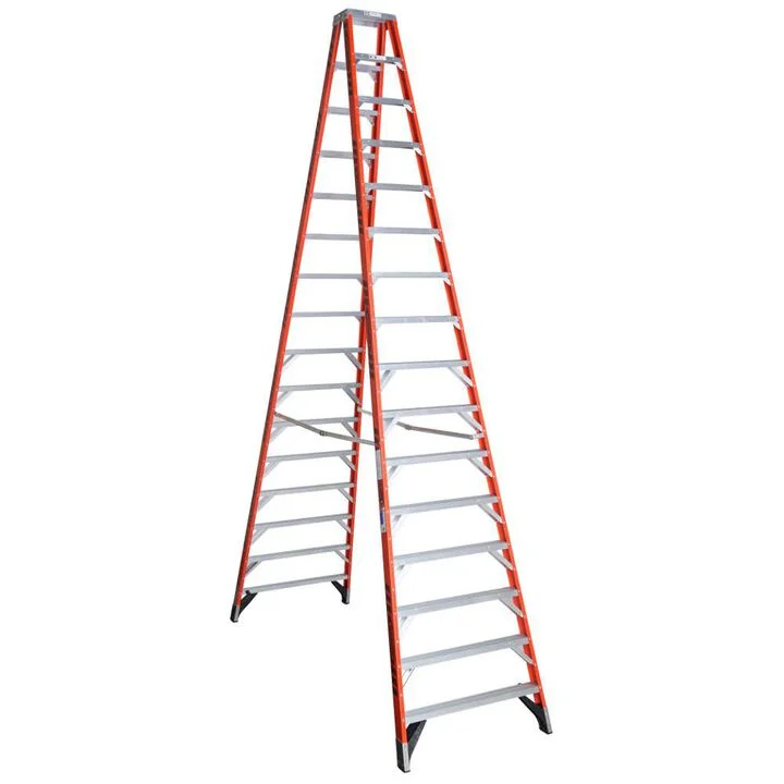 werner-16-ft-type-ia-fiberglass-twin-ladder-t7416 Werner 16 Ft. Type IA Fiberglass Twin Ladder - Image 1