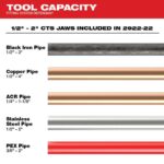 Milwaukee M18 FORCE LOGIC Press Tool with ONE-KEY with 1/2inch-2inch CTS Jaws - Image 5