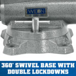 Wilton Mechanics Pro Vise 8 Jaw Width 8-1/2in Jaw Opening 360 Swivel Base - Image 2